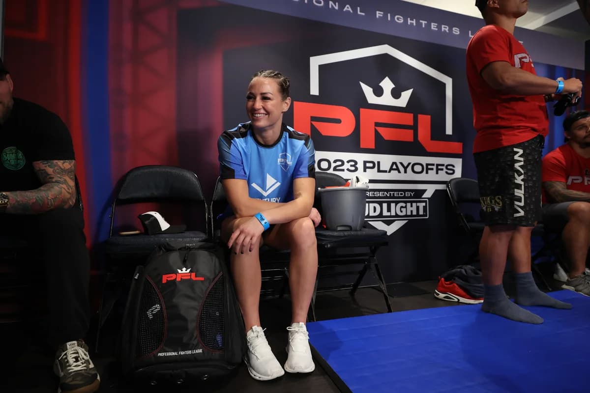 Kaytlin backstage at PFL